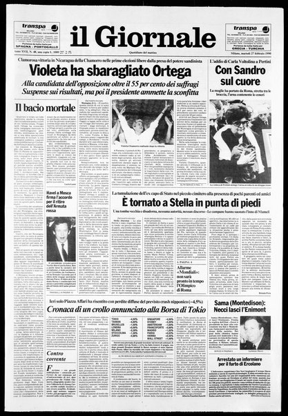 Il giornale : quotidiano del mattino